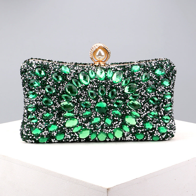 Wholesale Polyester Diamond Evening Bag